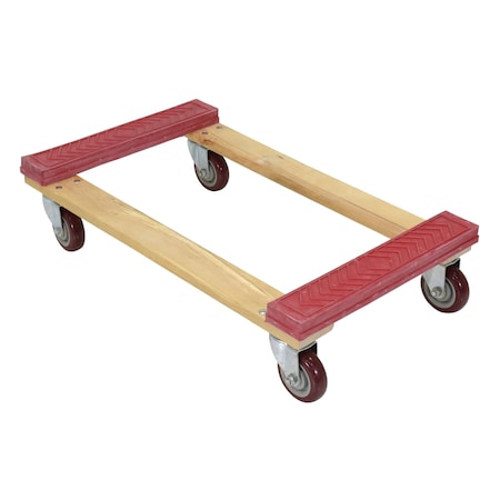 Vestil Hardwood Dolly - Rubber Ends HDOR-1830-12